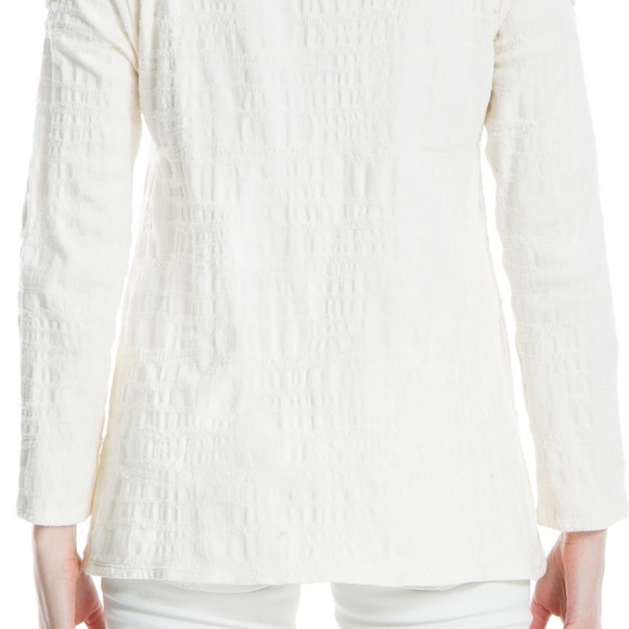 Max Studio London Textured Cold-Shoulder Top - Picture 8 of 8